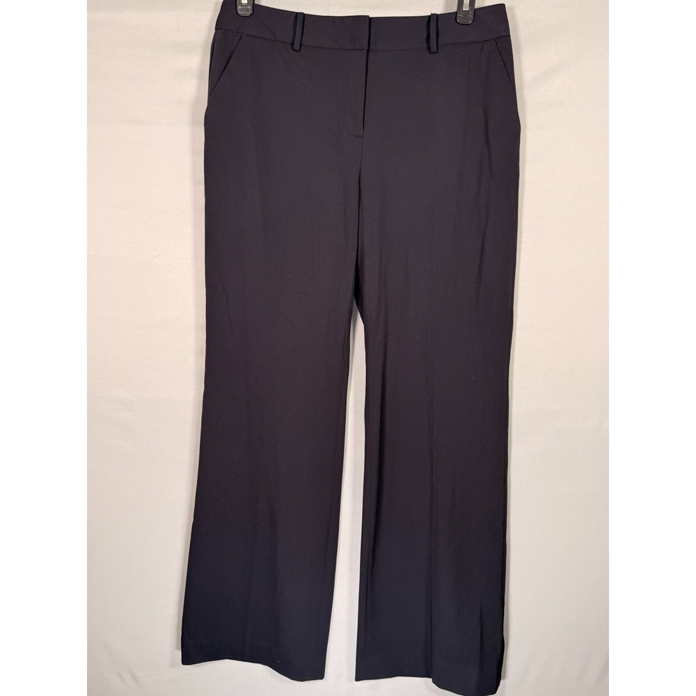 Liz Claiborne Women 12 Secretly Slender Trouser Pant Tummy Slimming Navy‎ NWT